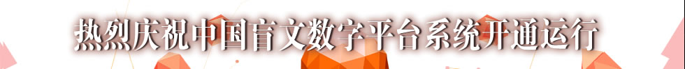 热烈庆祝中国盲文数字平台系统开通运行